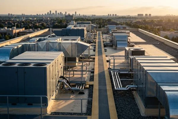 Maintained RTUs on a Vaughan office roof
