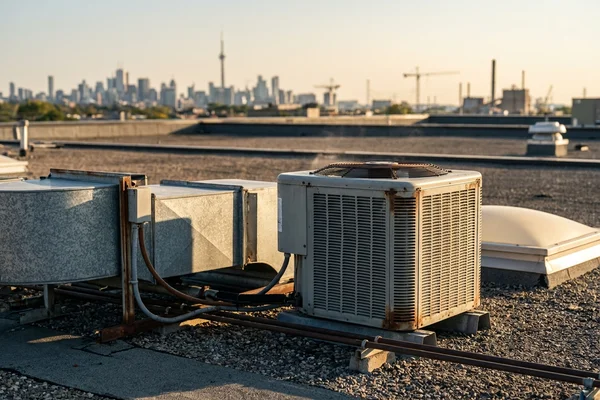 Undersized 5-ton split condenser running flat out